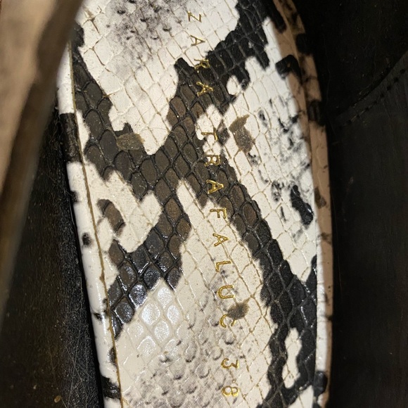 Zara Trafaluc 38 snakeskin Cruella heels - Picture 5 of 5